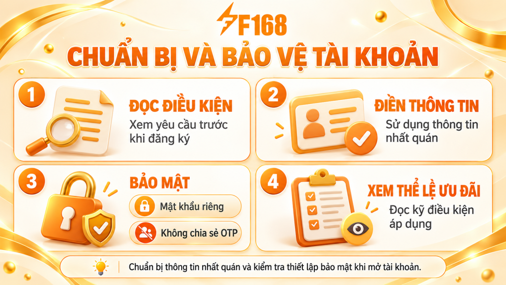Chuẩn bị và bảo vệ tài khoản